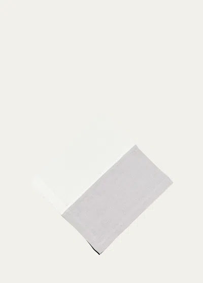 Tina Chen Designs Color Block Black Napkin In White
