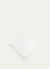 Tina Chen Designs Green Petal Embroidered Napkin In White Bali