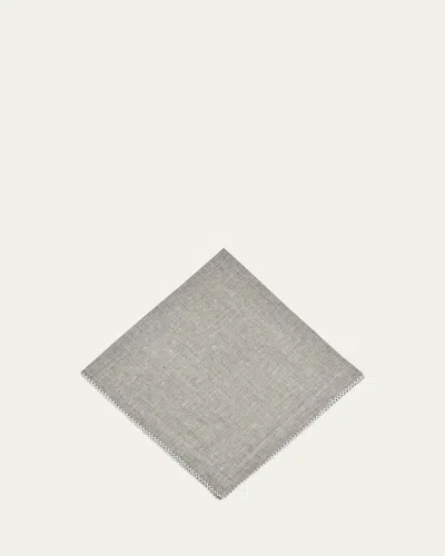 Tina Chen Designs Picot Edge Napkin In Black
