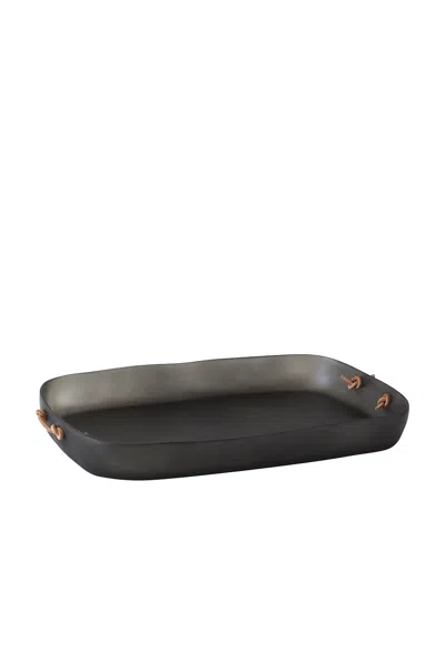 Tina Frey Designs Cuadrado Extra Large Tray In Black