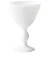 Tina Frey Designs Pedestal Resin Goblet In White