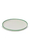 Tina Frey Designs Linge Medium Resin Platter In Green