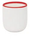 Tina Frey Designs Short Cup In Red Rim