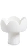 Tina Frey Fleur Medium Footed Bowl In White