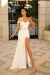 Tina Holly Te829 Long Bridal Fitted Lace Wedding Dress In White