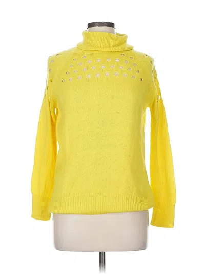 Pre-owned Tina + Jo Turtleneck Sweater In Yellow