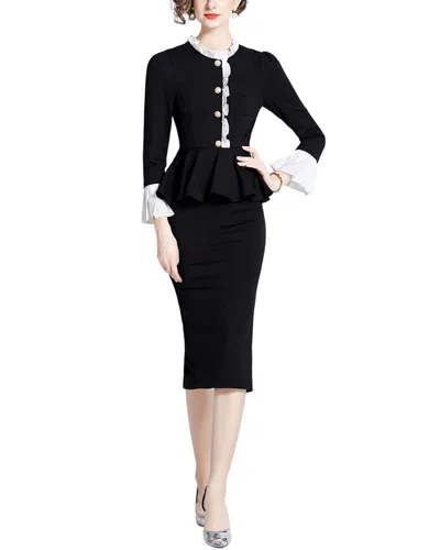 Tina Midi Dress In Black