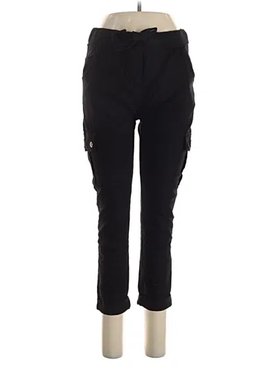 Pre-owned Tina Stephens Cargo Pants In Black