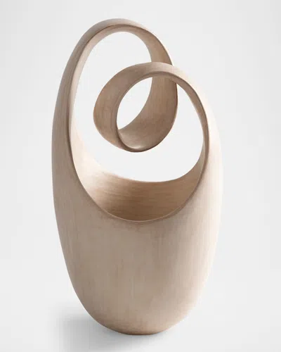 Tina Vlassopulos Loop Sculpture In Cream