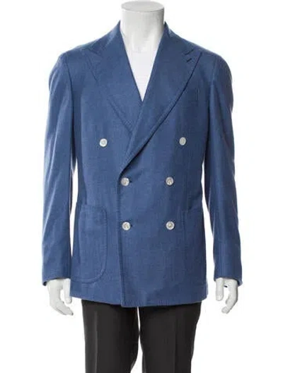 Pre-owned Tincati Cashmere Blazer In Blue