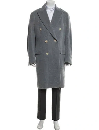 Pre-owned Tincati Cashmere Overcoat In Grey