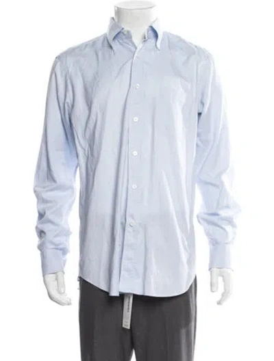 Pre-owned Tincati Long Sleeve Dress Shirt In Blue