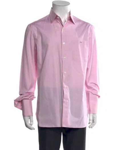 Pre-owned Tincati Long Sleeve Dress Shirt In Pink