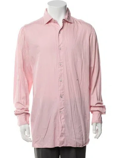 Pre-owned Tincati Long Sleeve Dress Shirt In Pink