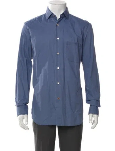 Pre-owned Tincati Long Sleeve Shirt In Blue