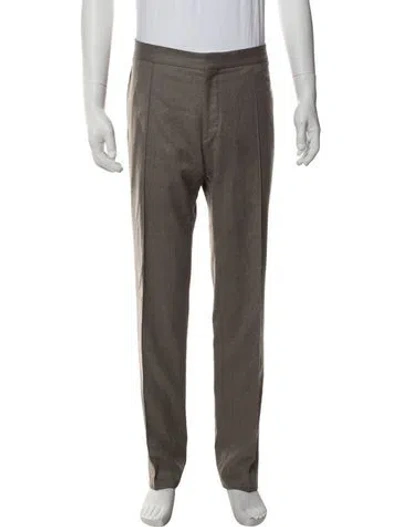 Pre-owned Tincati Wool Dress Pants In Brown