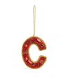 Tinker Tailor Embellished C Tree Decoration In Red