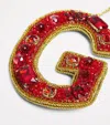 Tinker Tailor Embellished G Tree Decoration In Red