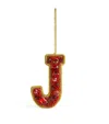 Tinker Tailor Embellished J Tree Decoration In Red