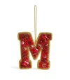 Tinker Tailor Embellished M Tree Decoration In Red