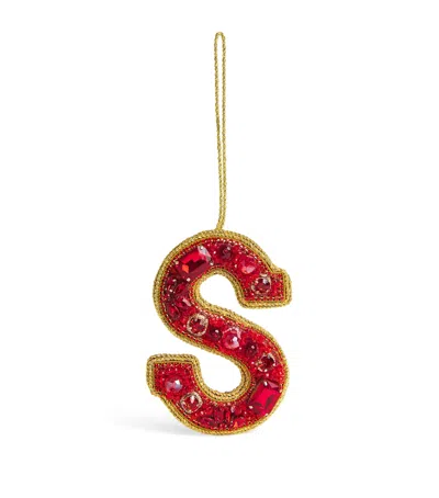 Tinker Tailor Embellished S Tree Decoration In Red