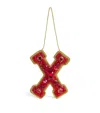Tinker Tailor Embellished X Tree Decoration In Red