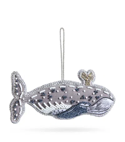 Tinker Tailor Felt Grey Whale Tree Decoration