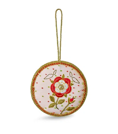 Tinker Tailor Felt Tudor Rose Tree Ornament