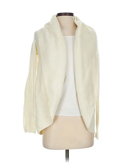 Pre-owned Tinley Road Cardigan Sweater In White