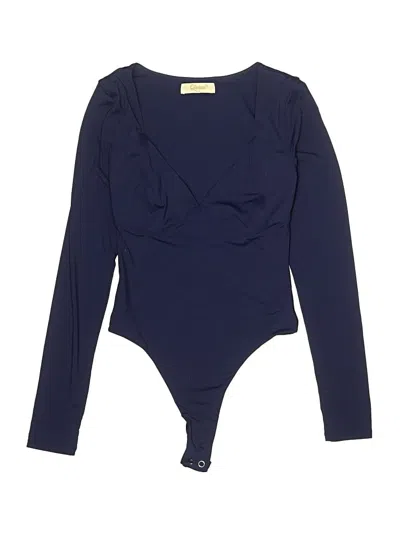 Pre-owned Tinsel Bodysuit In Blue