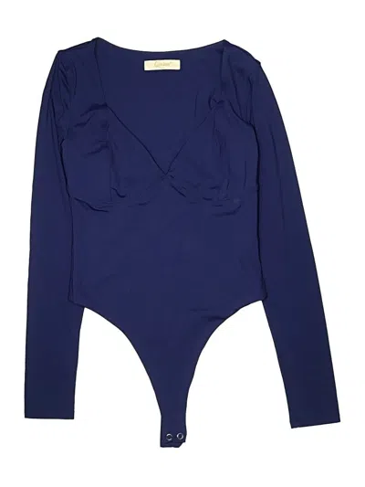 Pre-owned Tinsel Bodysuit In Blue