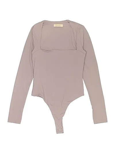 Pre-owned Tinsel Bodysuit In Gray
