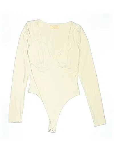 Pre-owned Tinsel Bodysuit In Ivory