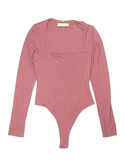 Pre-owned Tinsel Bodysuit In Pink