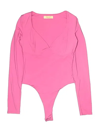 Pre-owned Tinsel Bodysuit In Pink