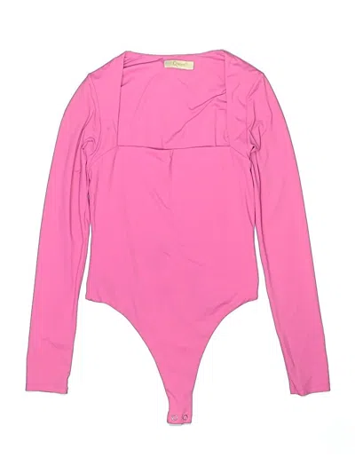 Pre-owned Tinsel Bodysuit In Pink