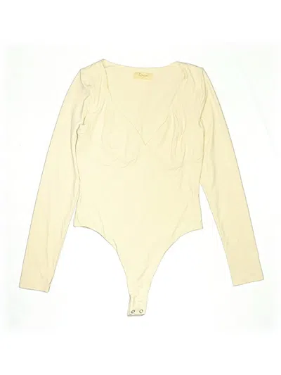 Pre-owned Tinsel Bodysuit In White