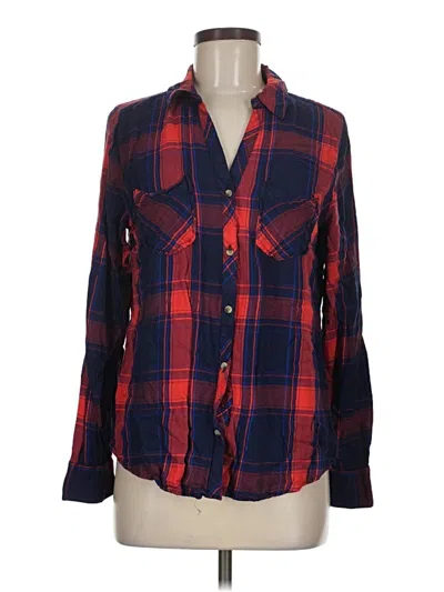Pre-owned Tinsel Long Sleeve Button Down Shirt In Red