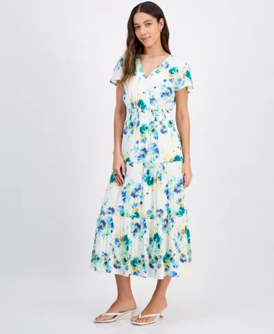 Tinsel Petite Print Short-sleeve Maxi Dress