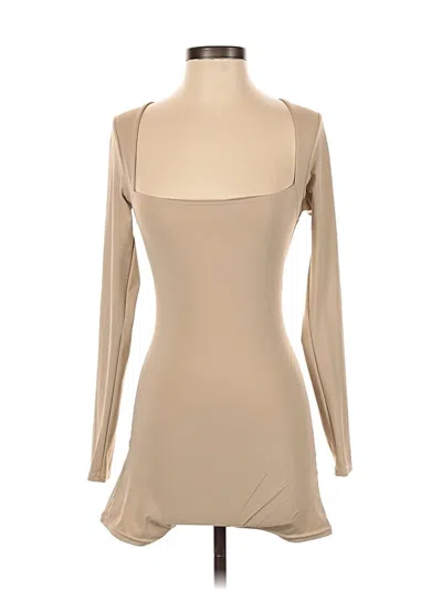 Pre-owned Tinsel Romper In Tan