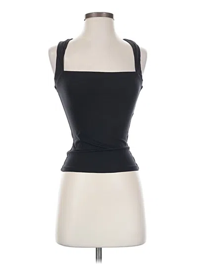 Pre-owned Tinsel Tank Top Black Halter Neckline Tops