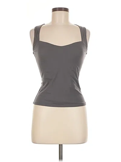 Pre-owned Tinsel Tank Top Gray Halter Neckline Tops