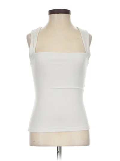 Pre-owned Tinsel Tank Top Ivory Strapless Neckline Tops In White