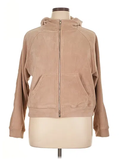 Pre-owned Tinsel Zip Up Hoodie In Tan