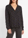 TINSELS NYREE COLIBRIA SHIRT IN BLACK MULTI