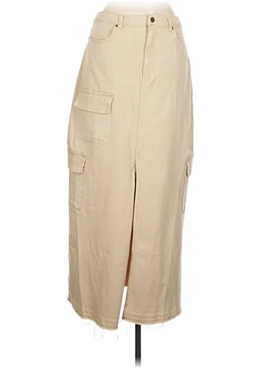 Pre-owned Tinseltown Casual Skirt In Tan