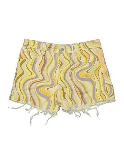 Pre-owned Tinseltown Denim Shorts In Yellow