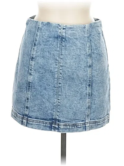 Pre-owned Tinseltown Denim Skirt In Blue