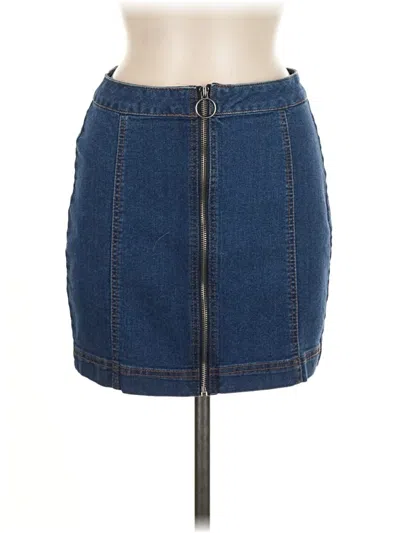 Pre-owned Tinseltown Denim Skirt In Blue