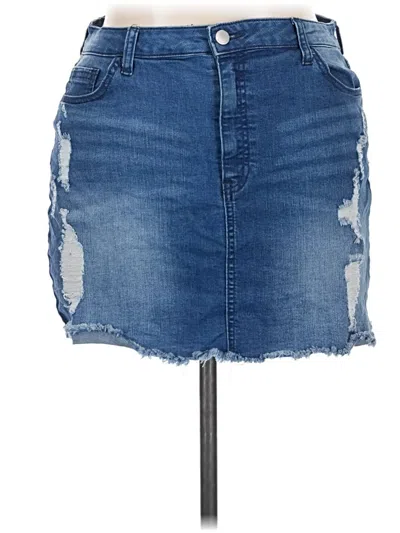 Pre-owned Tinseltown Denim Skirt In Blue